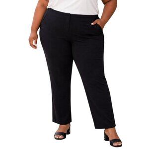 Jaclyn Smith Plus Size 26W Trousers Womens Black Pull-On Stretch Comfort Waist